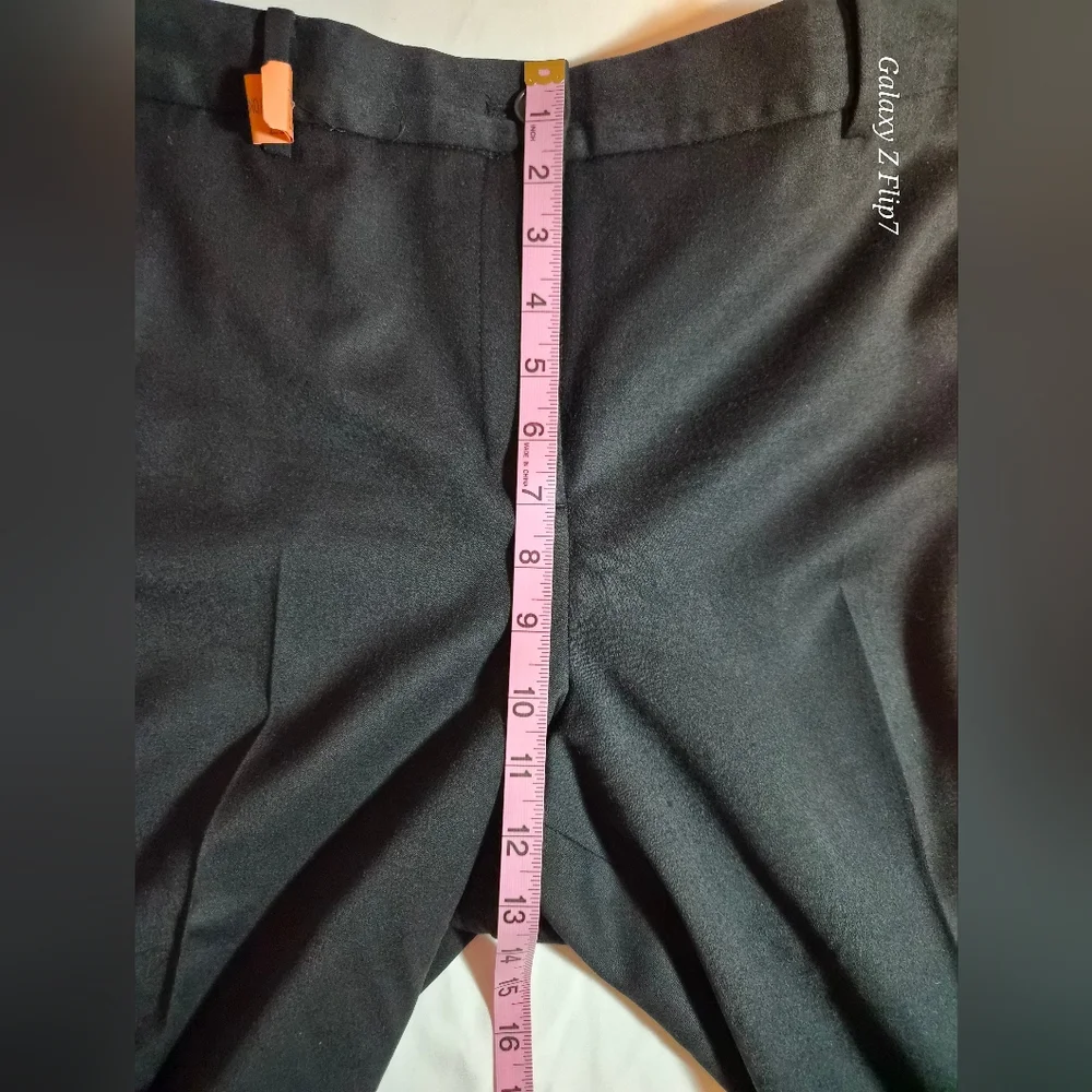 Talbots Windsor Italian Flannel Black Trousers Size 14P Petites - Picture 7 of 10